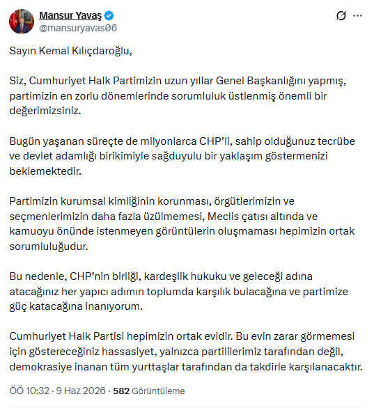 Mansur Yavaş'tan Kemal Kılı&ccedil;daroğlu'na &ccedil;ağrı - Resim : 1