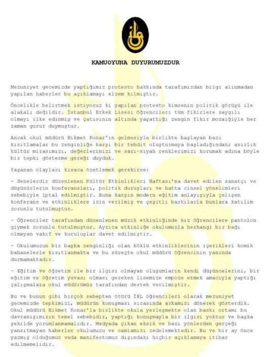 Mezuniyet Töreni dejavuya dönüştü... Erkek Lisesi Aynı Müdüre 10 yıl sonra yeniden sırtını döndü - Resim : 3