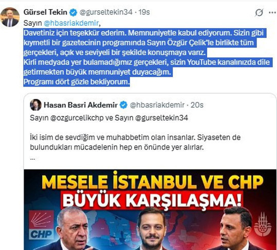 Özgür Çelik ve Gürsel Tekin canlı yayına çağırılmıştı: Özgür Çelik'in yanıtı sert oldu - Resim : 1