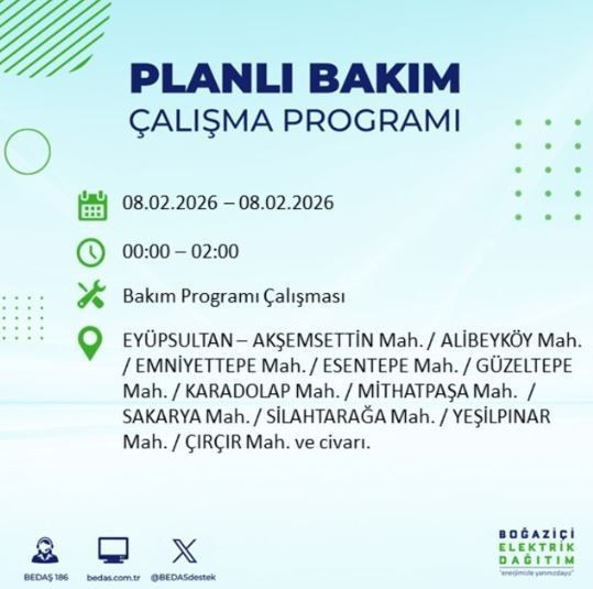 İstanbul'un 10 ilçesinde elektrik kesintisi: Pazar günü ışıklar sönecek - Resim: 4