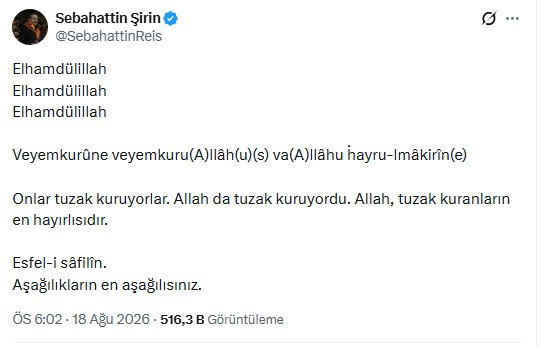 Uyuşturucu testi pozitif çıkan Muzaffer Şirin 'den ayetli paylaşım: Tuzak kuruyorlar - Resim : 1
