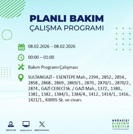 İstanbul'un 10 ilçesinde elektrik kesintisi: Pazar günü ışıklar sönecek - Resim: 1