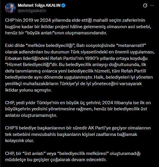 'CHP'li başkanların AKP'ye ge&ccedil;mesinin tek sebebi zaaflar değil' İYİ Partili isim a&ccedil;ıkladı - Resim : 1