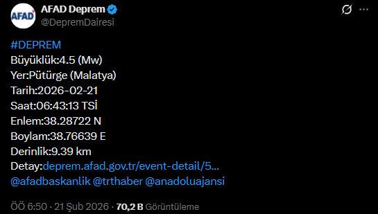 Malatya'daki deprem neyin habercisi? Deprem uzmanları uyardı - Resim : 1