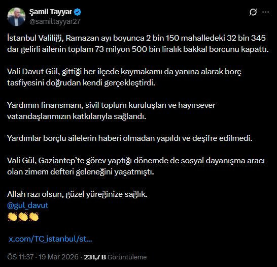 İstanbul&rsquo;da 700 yıllık zimem geleneği: 73 milyon 500 TL&rsquo;lik veresiye borcu kapattı - Resim : 1
