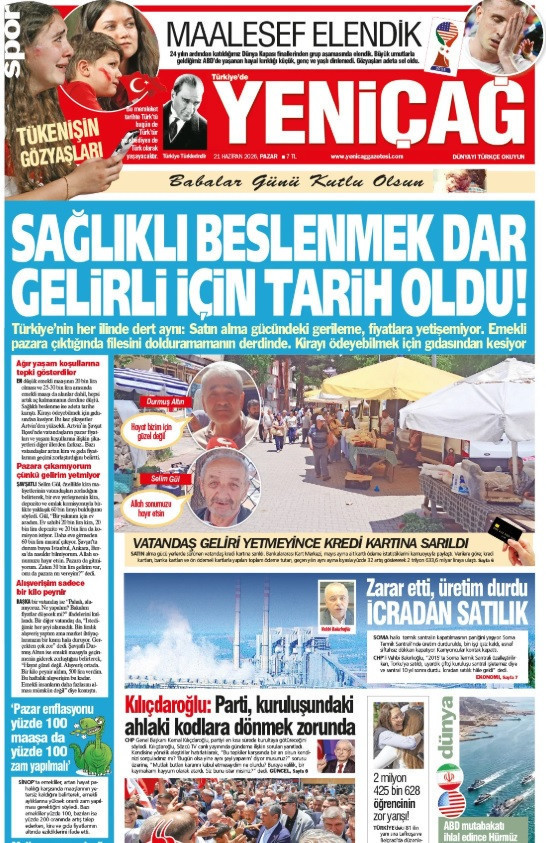 Yeniçağ Gazetesi: 'Sağlıklı beslenmek dar gelirli için hayal oldu' - Resim : 1