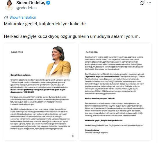 Sinem Dedetaş'tan meclis üyelerine: İradenize sahip çıkın - Resim : 2