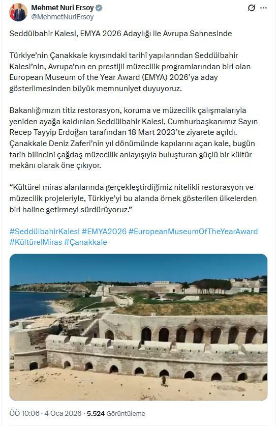 Seddülbahir Kalesi Avrupa'nın en iyi müzesi için aday - Resim : 3