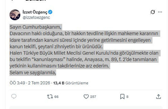 Eski danışmanı Erdoğan'a seslendi: Yetkinizi kullanın - Resim : 1