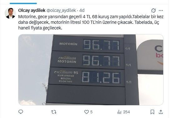 Akaryakıta büyük zam geldi: Tabelalar bir kez daha değişecek - Resim: 5