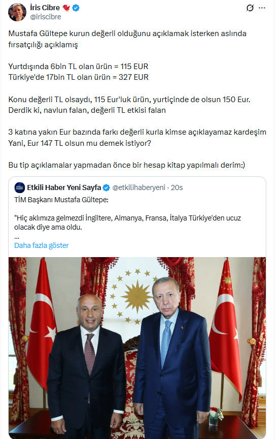 İhracatçılar Meclisi pahalılığa isyan etti: Yurt dışında 6 bin, Türkiye'de 17 bin lira - Resim : 1