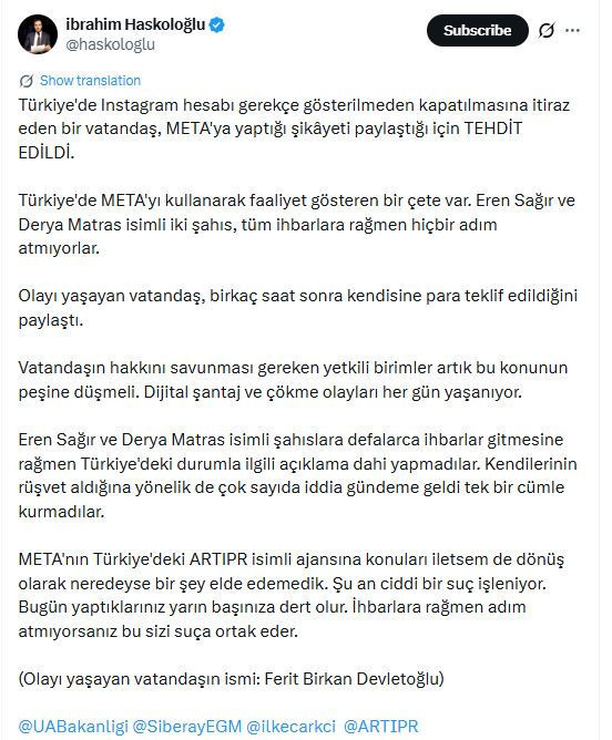 İnstagram'da 'Sahte teklif' çetesi iddiası: 3 bin dolar vermeyenin hesabı açılmıyor - Resim : 1