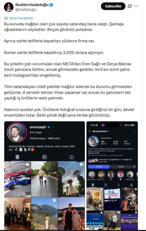 İnstagram'da 'Sahte teklif' çetesi iddiası: 3 bin dolar vermeyenin hesabı açılmıyor - Resim : 3