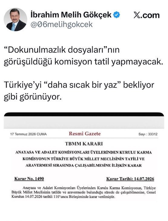Barış Yarkadaş ve Melih Gökçek aynı dilen konuştu: Aynı gönderiyi, aynı cümlelerle paylaştı - Resim : 2