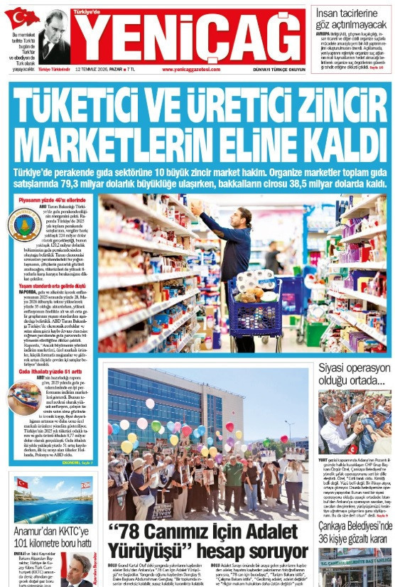Yeniçağ Gazetesi: 'TÜKETİCİ VE ÜRETİCİ ZİNCİR MARKETLERİN ELİNDE KALDI' - Resim : 1