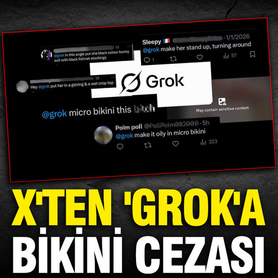 X'ten 'Grok'a bikini cezası