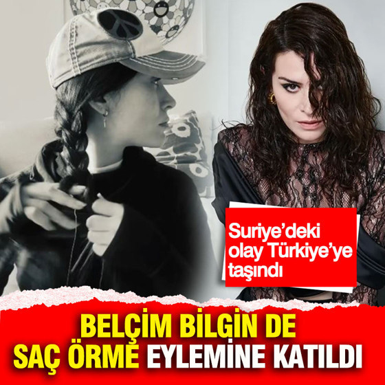 Suriye’deki olay Türkiye’ye taşındı: Belçim Bilgin de saç örme eylemine katıldı
