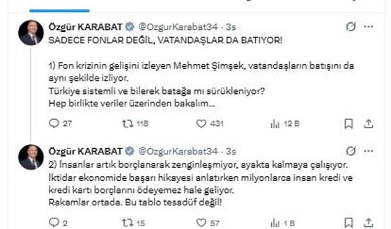Özgür Karabat'tan ekonomi yönetimine: 'Organize bir vurgun yapıldı' - Resim : 4