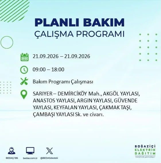 İstanbul'da 17 ilçede elektrikler kesilecek: Saatlerce gelmeyecek - Resim: 15