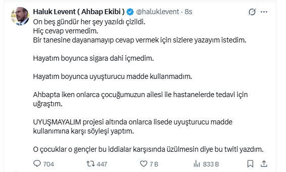 Haluk Levent'ten uyuşturucu iddialarına yanıt - Resim : 2