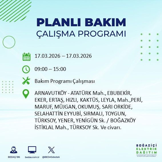 17 Mart İstanbul’da kesinti günü: İlçeler ve saatler belli oldu: BEDAŞ duyurdu - Resim: 3
