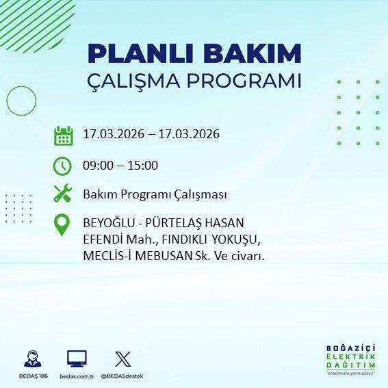 17 Mart İstanbul’da kesinti günü: İlçeler ve saatler belli oldu: BEDAŞ duyurdu - Resim: 9