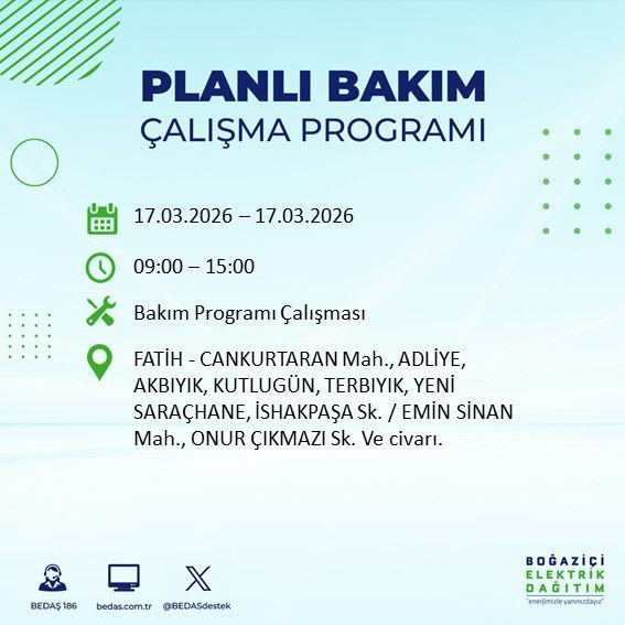 17 Mart İstanbul’da kesinti günü: İlçeler ve saatler belli oldu: BEDAŞ duyurdu - Resim: 18