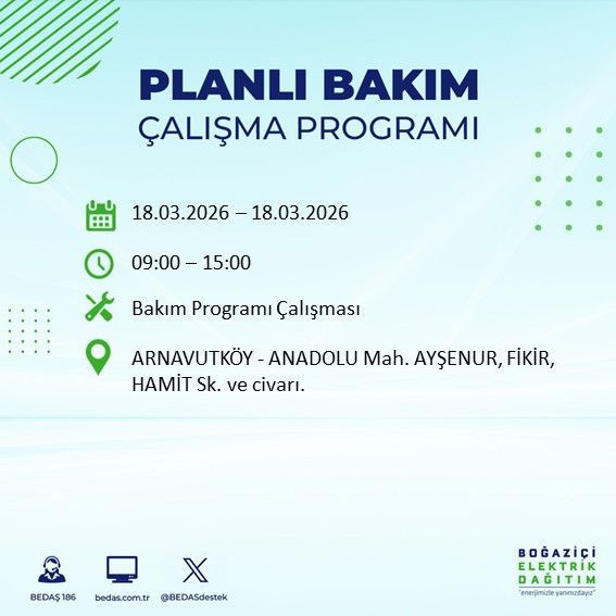 18 Mart İstanbul elektrik kesintisi alarmı: BEDAŞ açıkladı: Bu ilçeler karanlıkta kalacak - Resim: 12