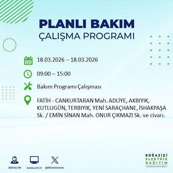 18 Mart İstanbul elektrik kesintisi alarmı: BEDAŞ açıkladı: Bu ilçeler karanlıkta kalacak - Resim: 2