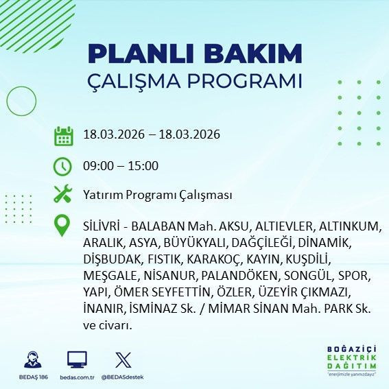 18 Mart İstanbul elektrik kesintisi alarmı: BEDAŞ açıkladı: Bu ilçeler karanlıkta kalacak - Resim: 3