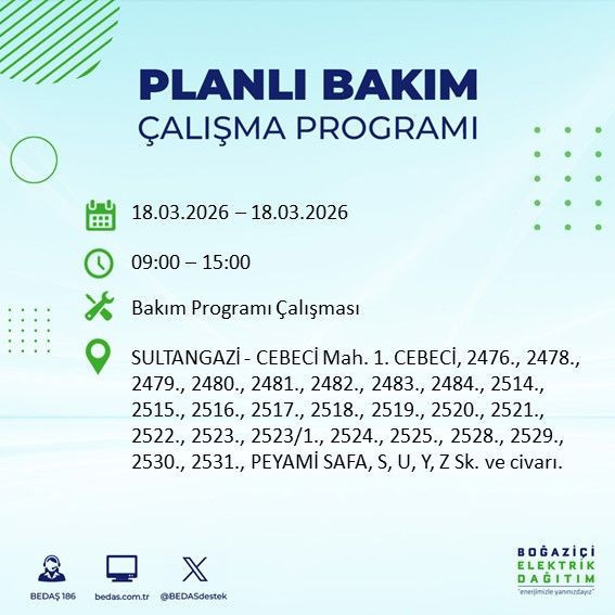 18 Mart İstanbul elektrik kesintisi alarmı: BEDAŞ açıkladı: Bu ilçeler karanlıkta kalacak - Resim: 4