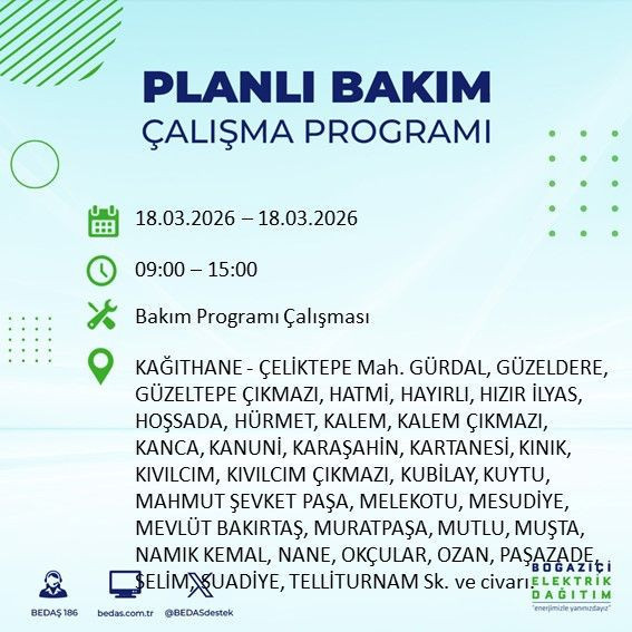 18 Mart İstanbul elektrik kesintisi alarmı: BEDAŞ açıkladı: Bu ilçeler karanlıkta kalacak - Resim: 7