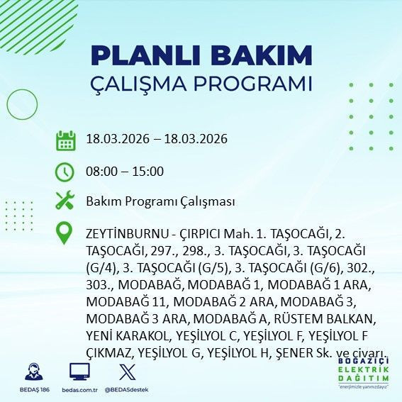 18 Mart İstanbul elektrik kesintisi alarmı: BEDAŞ açıkladı: Bu ilçeler karanlıkta kalacak - Resim: 9