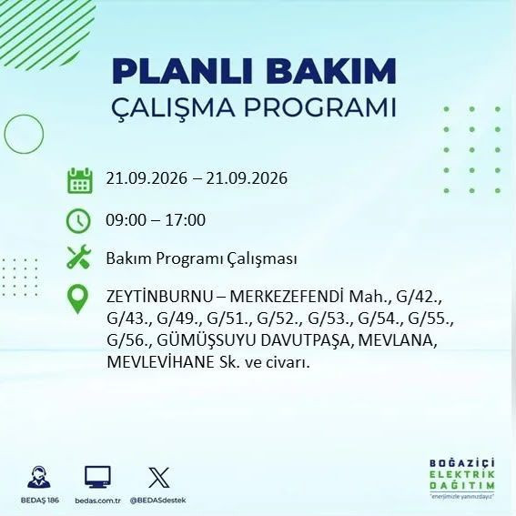 İstanbul'da 17 ilçede elektrikler kesilecek: Saatlerce gelmeyecek - Resim: 18