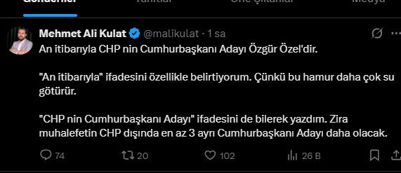 Ünlü anketçi Mehmet Ali Kulat CHP'nin yeni cumhurbaşkanı adayını duyurdu - Resim : 1