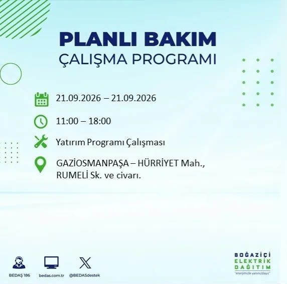 İstanbul'da 17 ilçede elektrikler kesilecek: Saatlerce gelmeyecek - Resim: 11