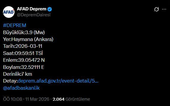 Denizli'den sonra bu kez Konya: 4,2 büyüklüğünde deprem (11 Mart 2026) - Resim : 2