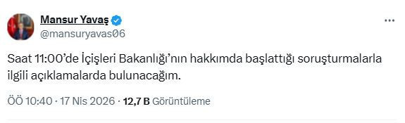 Mansur Yavaş'tan 'soruşturma' a&ccedil;ıklaması: &Ccedil;almadım, &ccedil;aldırmadım - Resim : 1