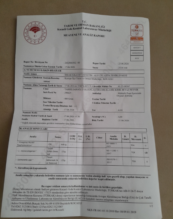 Tahsildaroğlu marka peynirde ölümcül Listeria bakterisi tespit edildi: Binlerce markette satılıyor - Resim: 6