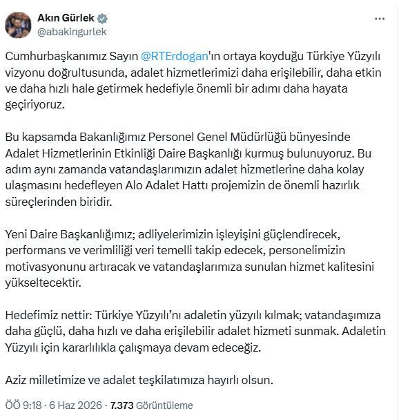 Akın Gürlek açıkladı: Alo Adalet hattı geliyor - Resim : 1