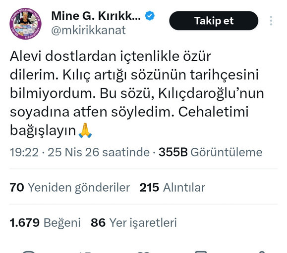 Özgür Özel'den Mine Kırıkkanat'a 'Kılıç artığı' tepkisi - Resim : 2