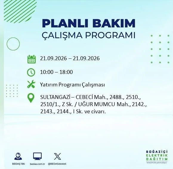 İstanbul'da 17 ilçede elektrikler kesilecek: Saatlerce gelmeyecek - Resim: 16