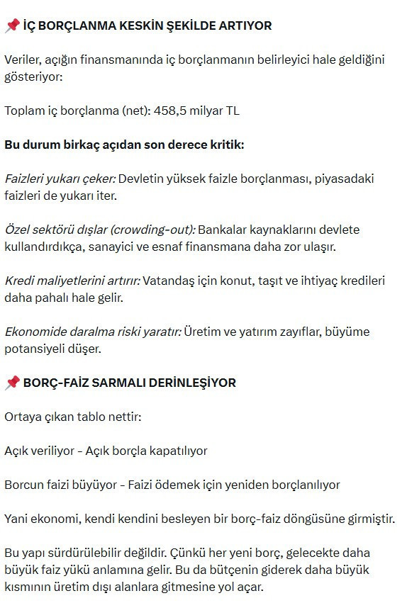 Hazine'de Mart alarmı: 'Borcun faizi bile borçla ödeniyor' - Resim : 2