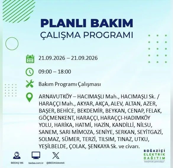 İstanbul'da 17 ilçede elektrikler kesilecek: Saatlerce gelmeyecek - Resim: 2