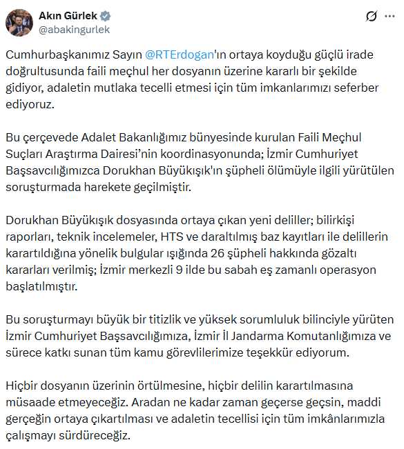9 ilde Dorukhan Büyükışık operasyonu: 26 şüpheli hakkında gözaltı kararı - Resim : 4