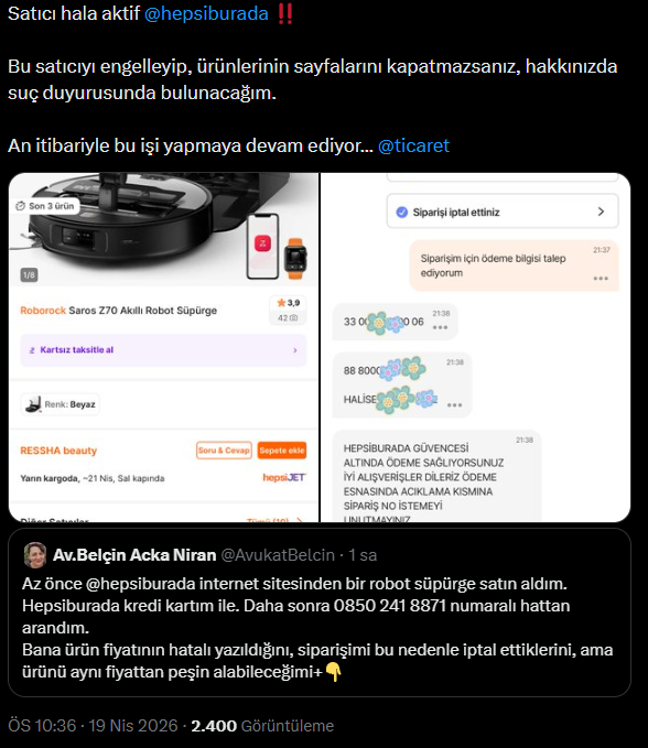 Hepsiburada'da akılalmaz dolandırıcılık girişimi: Bu numaraya dikkat - Resim : 3