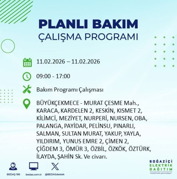 İstanbul’da karanlık günler: 11 Şubat elektrik kesintisi - Resim: 9