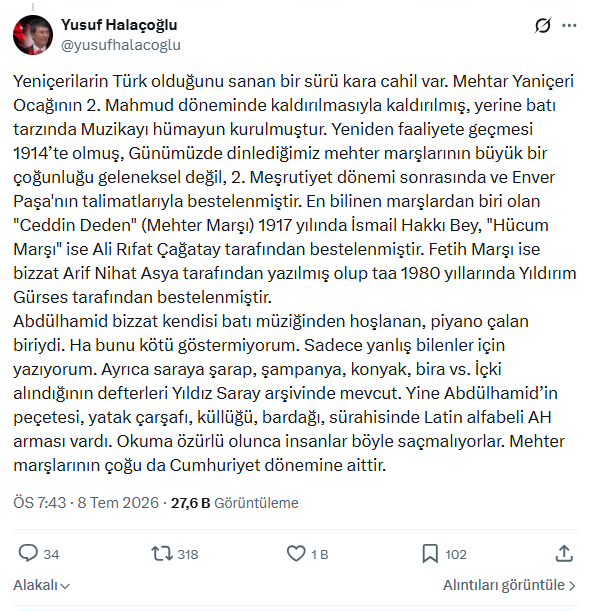 Yusuf Halaçoğlu'ndan 'mehter ve Osmanlı' çıkışı: Tarihsel gerçekleri çarpıtıyorlar - Resim : 3