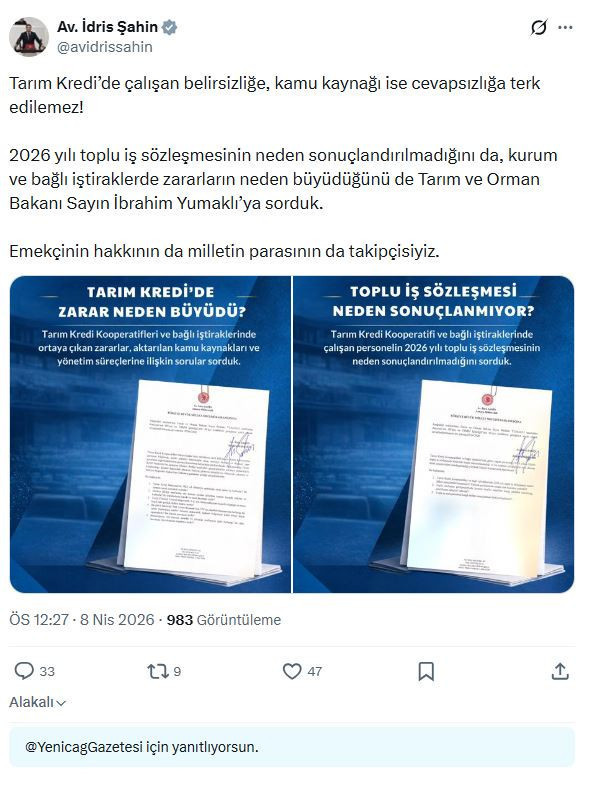 DEVA Partisi’nden ‘Tarım Kredi’ soruları: Milletin parası nereye gitti? - Resim : 1