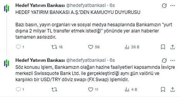 Hedef Yatırım’dan 2 milyar TL’lik MASAK iddiasına yanıt - Resim : 1